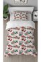 New Year's Party Coffee Pink Patterned Printed Specially Designed Colorful Stylish Children's Duvet Cover Set Without Sheets