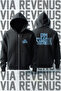 Gym Printed Unisex 3 Thread K Hooded Zippered Sweatshirt Cardigan