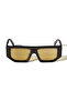 13F 1018 53 Yellow Glass Unisex Sunglasses