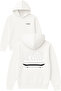 Skate Nice Design Printed Oversized White Hooded Sweatshirt