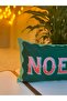 Christmas Themed Double-Sided Suede Throw Pillow Cover with Christmas Writing - Christmas Throw Pillow Cover - 2