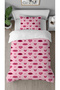 Heart Kiss Love Patterned Printed Specially Designed Single Modern Stylish Duvet Cover Set Without Sheets