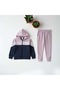 Girls' Sweatshirt and Pants Set with Sardine Print, Suitable for Daycare and School. - 2