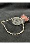 Dd540 Gold Dorika Detailed Pearl Necklace - 3
