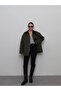 Gabardine Suede Collar Quilted Jacket - 5