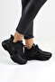 Women’s Black Everyday Sport Sneakers | Comfortable and Stylish High-Platform Trend Model
