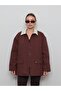 Gabardine Suede Collar Quilted Jacket
