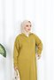 Corded Fabric Zippered Knitwear Dress - 4