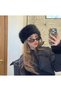 Black Plush Kalpak Hat, Women's Russian Kalpak Hat, Winter Hat, Valentine's Day Gift - 2
