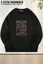 Unisex Loose Fit Pink Floyd, Abbey Road Studios Rock Metal Design Oversized Crew Neck Sweatshirt