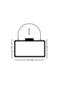 Silver Laser Striped Patterned Evening Dress Bag Night Wedding Portfolio - 7
