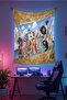 One Piece Anime Patterned Wall Cloth– High-Quality Fabric, Gamer Player Room Decor Tapestry Wall Carpet - 3