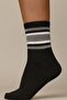 Colorful Striped Unisex College Socks Set - 6 Pieces - 5