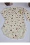 Girl Boy Child Baby Long Sleeve Snap Fastener Bodysuit-Badi 100% Organic Cotton 1-2-3-4-5-6 Years Old - 6