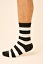 Cow Patterned Black and White Cotton College Socks Set - 4 Pieces - 6