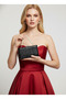 Black Patterned Patent Leather Evening Dress Bag