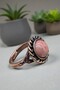 Copper Ring with Natural Stone Adjustable Quality Evil Eye Protection (Gift, Special Day) Vintage Antique