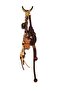 Brown Paracord and Suede String Teddy Bear Detailed Bag Ornament Charm – Handmade - 2