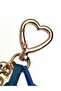 Cordelle Paracord & Suede Cord Gold and Silver Plated Special Design Bag Charm Keychain - 6