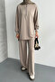 Women's Modal Oversize Zippered Hijab Set 3105 - 6