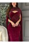 فستان سهرة بورغندي - 2
