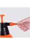 2L Handheld Pump Sprayer with Adjustable Brass Nozzle (Orange) - 3