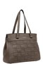 Tote Bag - High-Grade PU Leather, Woven Design - 2