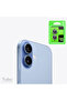 Glass Camera Lens Protector with Metal Frame in Light Blue Compatible with Apple iPhone 17