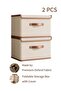 2-Packs Clothes Drawer Organizer with Cover, Wardrobe Clothes Organizer,Foldable Storage B