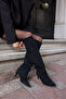 Alto Women's Black Suede Heelled over the Knee Boots - 4