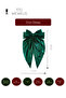 Women's Premium Dark Green Shiny Bow Buckle - 4