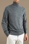Men's Slim Fit Turtleneck Knitwear Sweater - 4