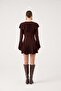 Ruffled Mini Yolanthe Dress Brown - 5