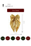 Women's Premium Yellow Gold Shiny Bow Buckle - 4