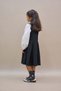 Black Pleated Polyviscose Jile Dress and Girl's Dress Mother-Daughter Combination (Sold as Single) - 4