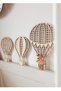 Wooden Hazeran Model Hot Air Balloons Baby and Children's Room Wall Decoration Set - 2