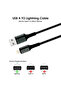 كابل بيانات BL-S2 USB إلى Lightning بقوة 12 واط بطول 200 سم - شحن سريع، سلك مضفر من النايلون المتين - 3