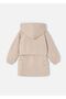 4-10 Years Old Girl's Embroidered Sweatshirt and Skirt Set - Beige - 4