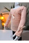 Eid Season Winter Fuzzy/ Plush Body Corded Fabric Sleeve Sweater-Looking Girl's Sweat Blouse - 3