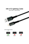 كابل BL-S3 USB-A إلى Lightning بقوة 12 وات بطول 300 سم، شحن سريع ونقل بيانات، سلك مضفر من النايلون - 3