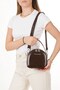 Women's Leather Long Strap Hand and Shoulder Bag – Brown - 5