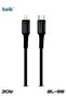 كابل بيانات BL-S6 30 واط PD USB-C إلى Lightning 300CM MFi - شحن سريع ونسيج نايلون متين