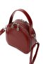 Women's Leather Long Strap Hand and Shoulder Bag – Burgundy - 5