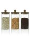 1500ml High Borosilicate Glass Storage Jar with Bead Handle Acacia Lid - 2