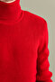 Men's Slim Fit Turtleneck Slim F Corded Fabric Sweater - 2