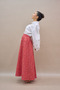 Red Little Floral Balloon Skirt - 3