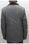 Men's Cashmere Coat Grey Herringbone - 4