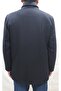 Men's Cashmere Coat Navy Blue - 3
