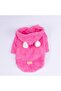 Pink Lucca Teddy Hoodie Bear Ear Plush Medium Large Breeds Dog Outfit Dog Sweati - 5