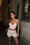 Women's Sequin Shorts Crop Set Dpdf168 - 2